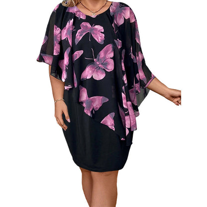 🌺 Elegantné kvetinové šaty s plášťom – štýl pre každú príležitosť! 👗