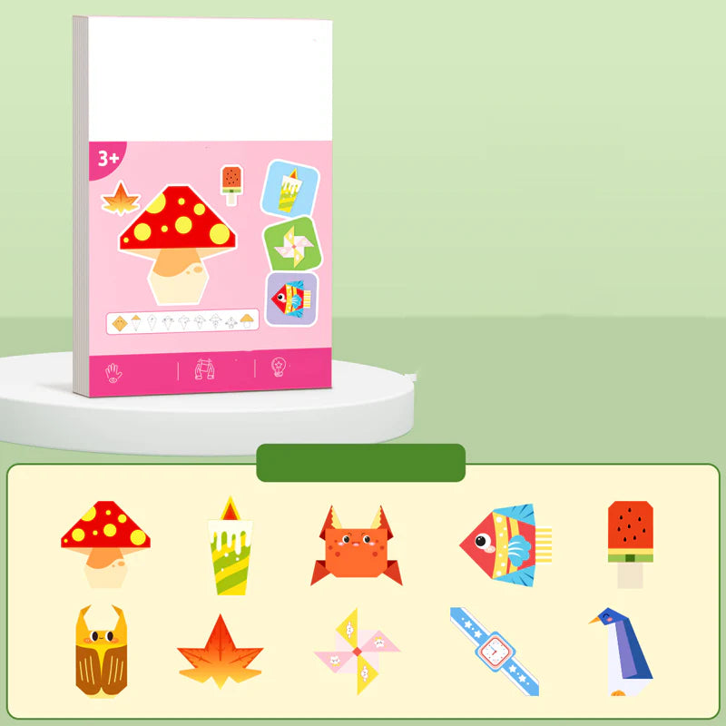 🎨 ORIGAMI KNIHA PRE DETI-Origami kniha 30 projektov – Zábava + rozvoj detí bez obrazoviek!
