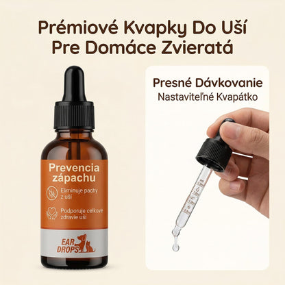 🔥Kúp 1 získaj 1 zadarmo🔥🐶 Prírodné kvapky do uší pre psov a mačky – úľava od svrbenia a zápachu! 🐱