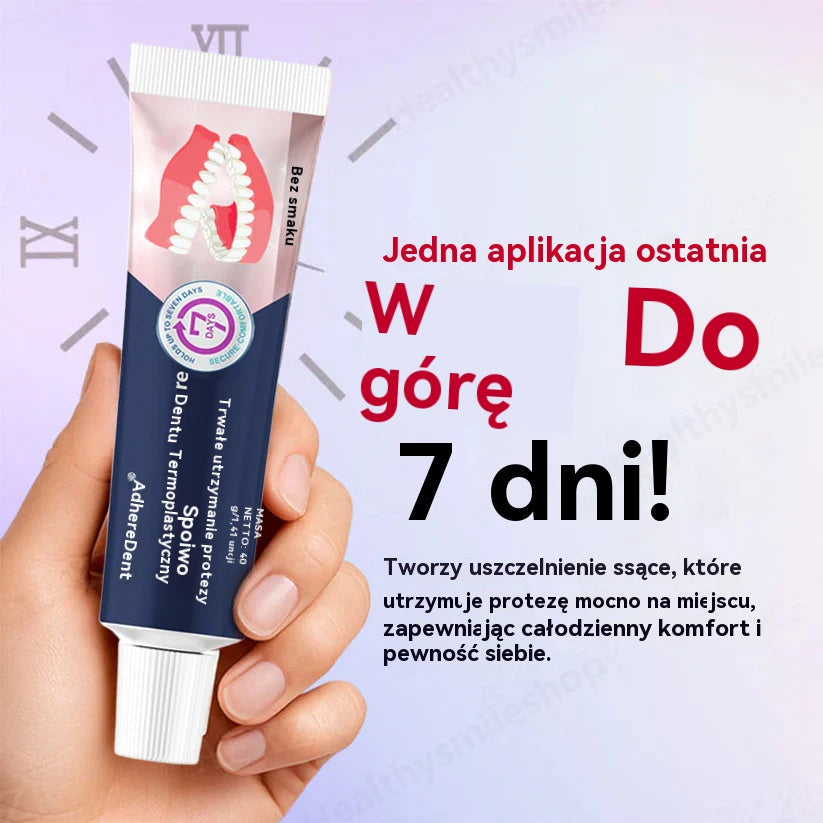 👨🏻‍⚕️Lepidlo na zubné protézy AdhereDent® – stabilita a prirodzené pohodlie pri nosení