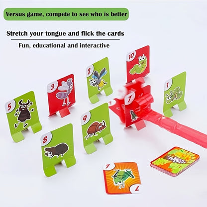 【🐸 Je to vzdelávacie a zábavné a dokáže to aj zmierniť stres!】Frog mouth sticking out tongue desktop children's toy
