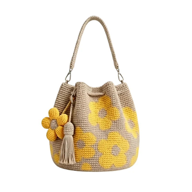 🌼 Háčkovaná bucket taška – letný must-have!