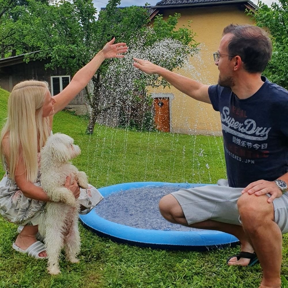 📢50 % zľava!! ⏰Skladací matrac pre domáce zvieratá, určený na vonkajšie vodné hry