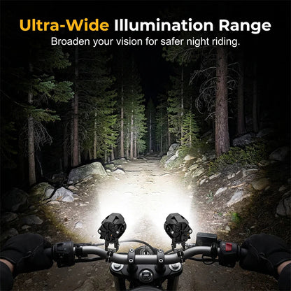 💡 Dvojfarebný LED reflektor na motocykel