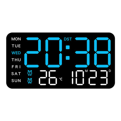 🕒 Veľké LED hodiny všetko v jednom – prehľadne doma teraz! 😍