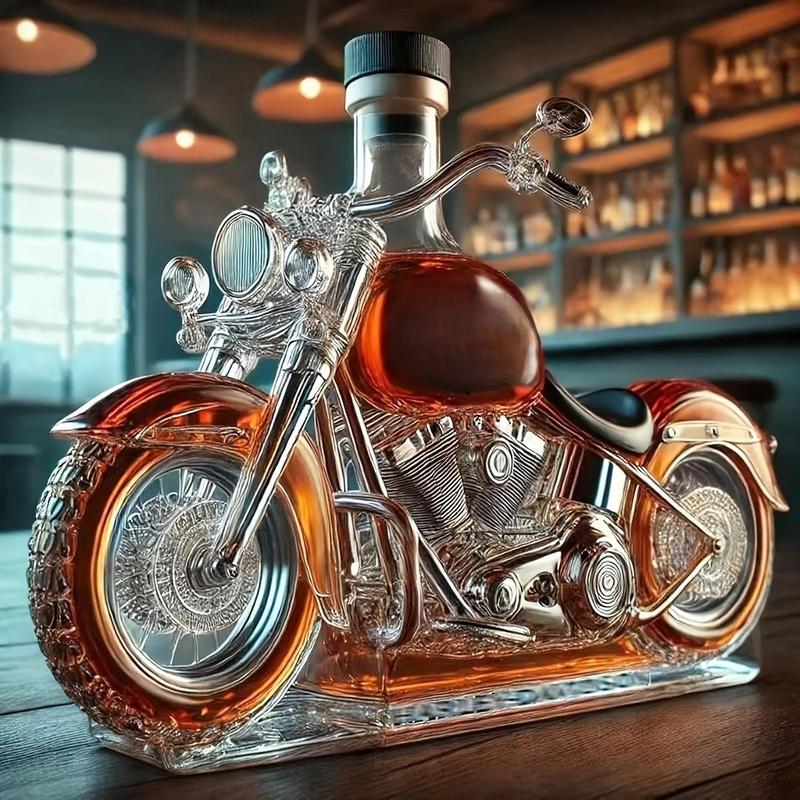 🏍️ Whisky karafa v tvare motocykla – štýlový doplnok do vášho baru! 🥃