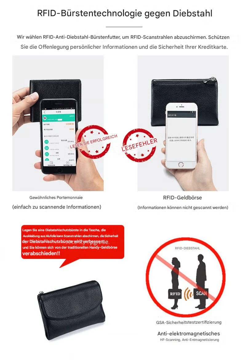 🔒 RFID ochranná kožená peňaženka – Bezpečnosť + organizácia, štýl pre každy deň! 💼