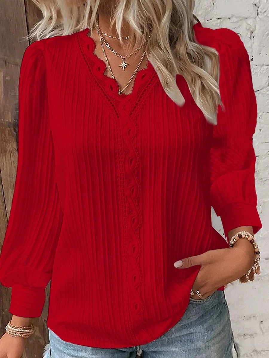 💃 Elegantna Ženska Čipkasta Srajca – Moda In Udobje V Eni! 🌸