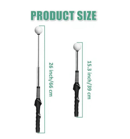 Teleskopický putter, zasúvací nástroj na tréning golfového švihu