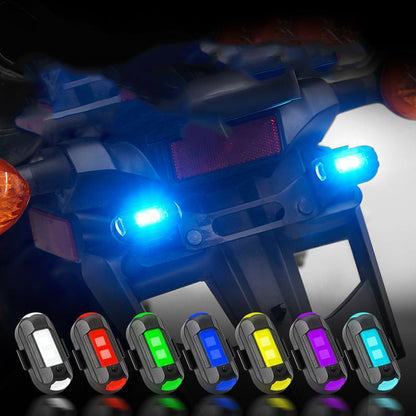 🚨✨ Bezdrôtové LED blikače 7 farieb s vibračným senzorom – zvýšte svoju bezpečnosť