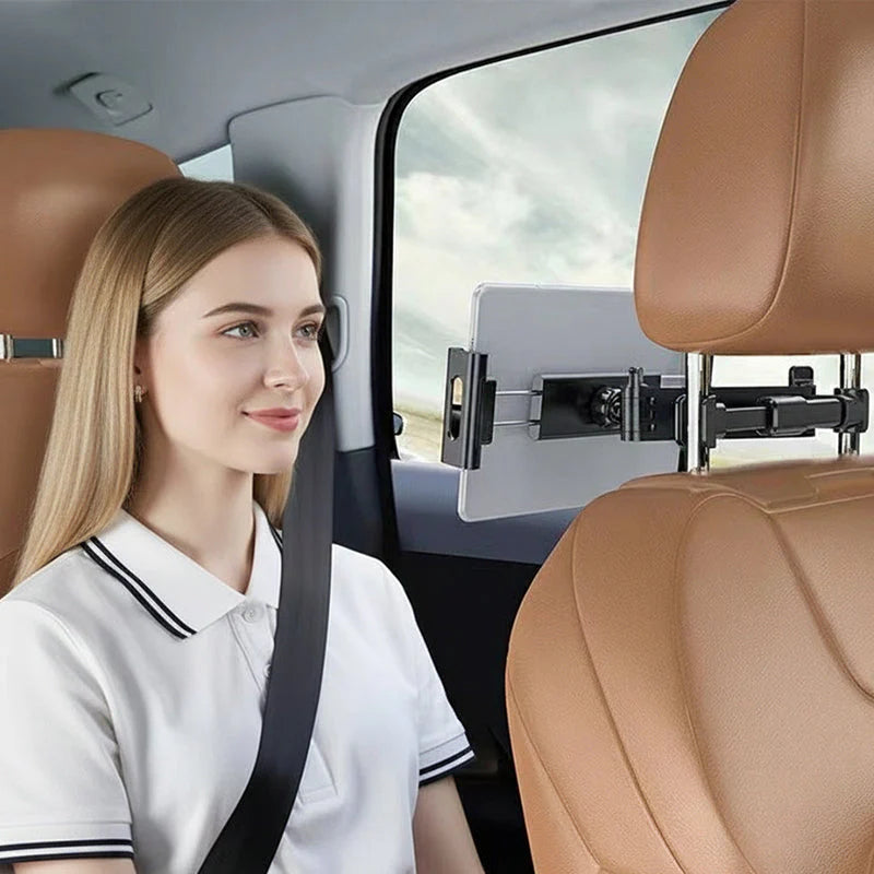 【🚗 Perfektná voľba na sledovanie filmov a hranie hier na dlhých cestách!】Výsuvný držiak do opierky hlavy do auta