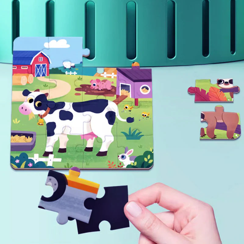 【🧩 Podporuje kognitívny vývoj a je zábavné!】Magnetické puzzle pre deti