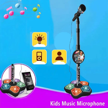 🎼 Detský Karaoke Mikrofón So Svetlom – Hudobná Zábava A Rozvoj V Jednom! 🌟