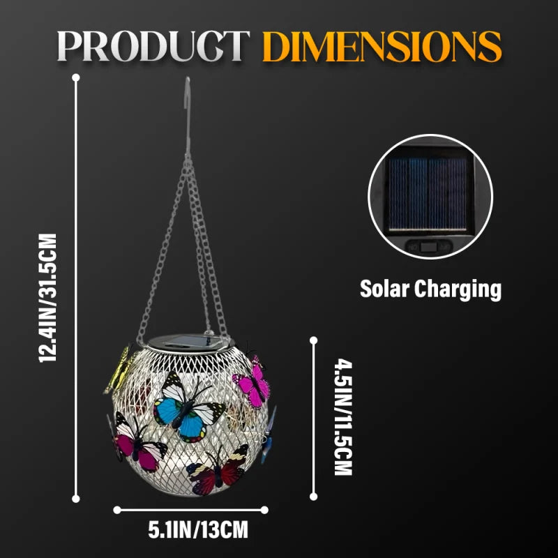 🌞 Solárna závesná lampa Art Of Iron – atmosféra bez elektriny! ✨