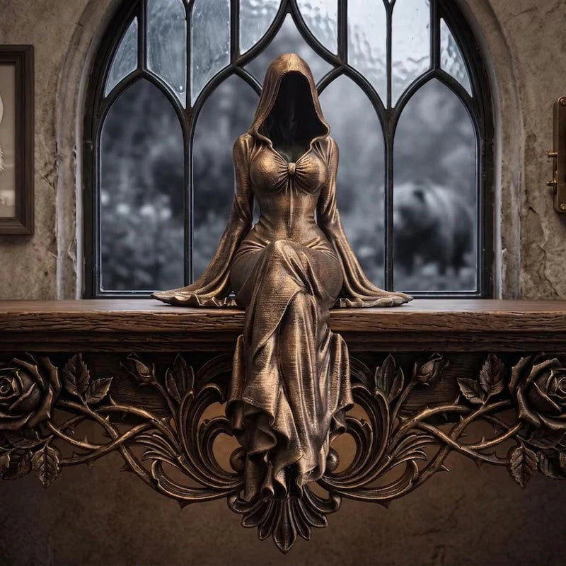🖤 Vnes do svojho domova temnú eleganciu – detailne prepracovaná gotická socha Bohyne smrti ✨