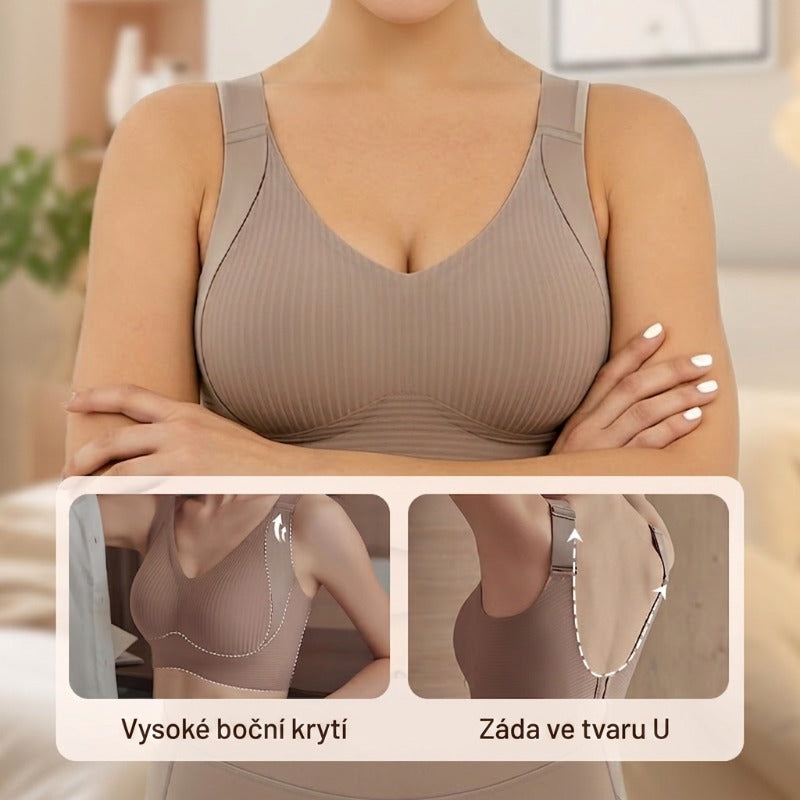 🔥👙Spevnite ovisnuté prsia bez kostíc – bezšvová push-up podprsenka. Na dobierku!