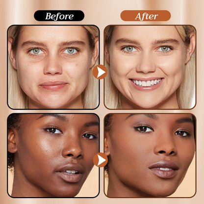 (🔥Kúpte jeden, druhý dostanete zadarmo🔥)✨2025 Neviditeľný tekutý make-up v kontakte so vstavaným štetcom, dostupný vo viacerých farbách