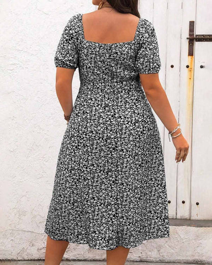 👗 Boho maxi šaty pre plnšie postavy s bočným rozparkom – vzdušné a štýlové na leto!