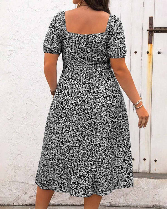 👗 Boho maxi šaty pre plnšie postavy s bočným rozparkom – vzdušné a štýlové na leto!