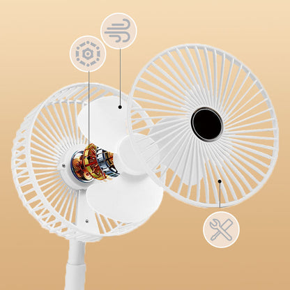 🌬️ Skladací ventilátor do zásuvky – chladivý vietor kdekoľvek! ❄️