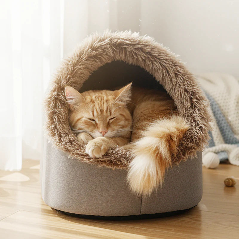 🐱🐶 Zimové legowisko pre domáce zvieratá – przytulné, teplé a ideálne pre psy, mačky a králiky! 🌟