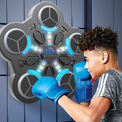 🥊 Bluetooth Hudobný Boxerský Terč – 3 Rýchlosti + Ritmické Svetlo + 50% Zľava! 🔥