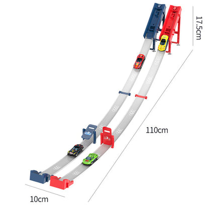 🚗 Detská súprava s dvojitým odpaľovačom – Bez batérií, s priateľskou súťažou!