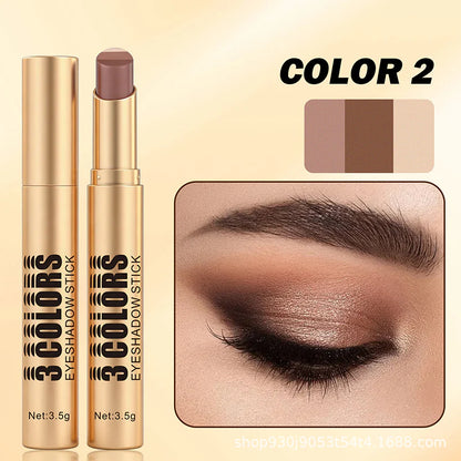 💄1+1 zadarmo 💥 3 v 1 očný tieň v tyčinke s farebným prechodom – nanáša sa jedným ťahom, je vodovzdorný a má zakrivenú špičku ✨