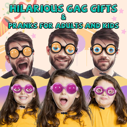 【🎁Druhý kus zadarmo】🤪 Bláznivé Vtipné Okuliare – Zábava Pre Celú Rodinu! 🎊
