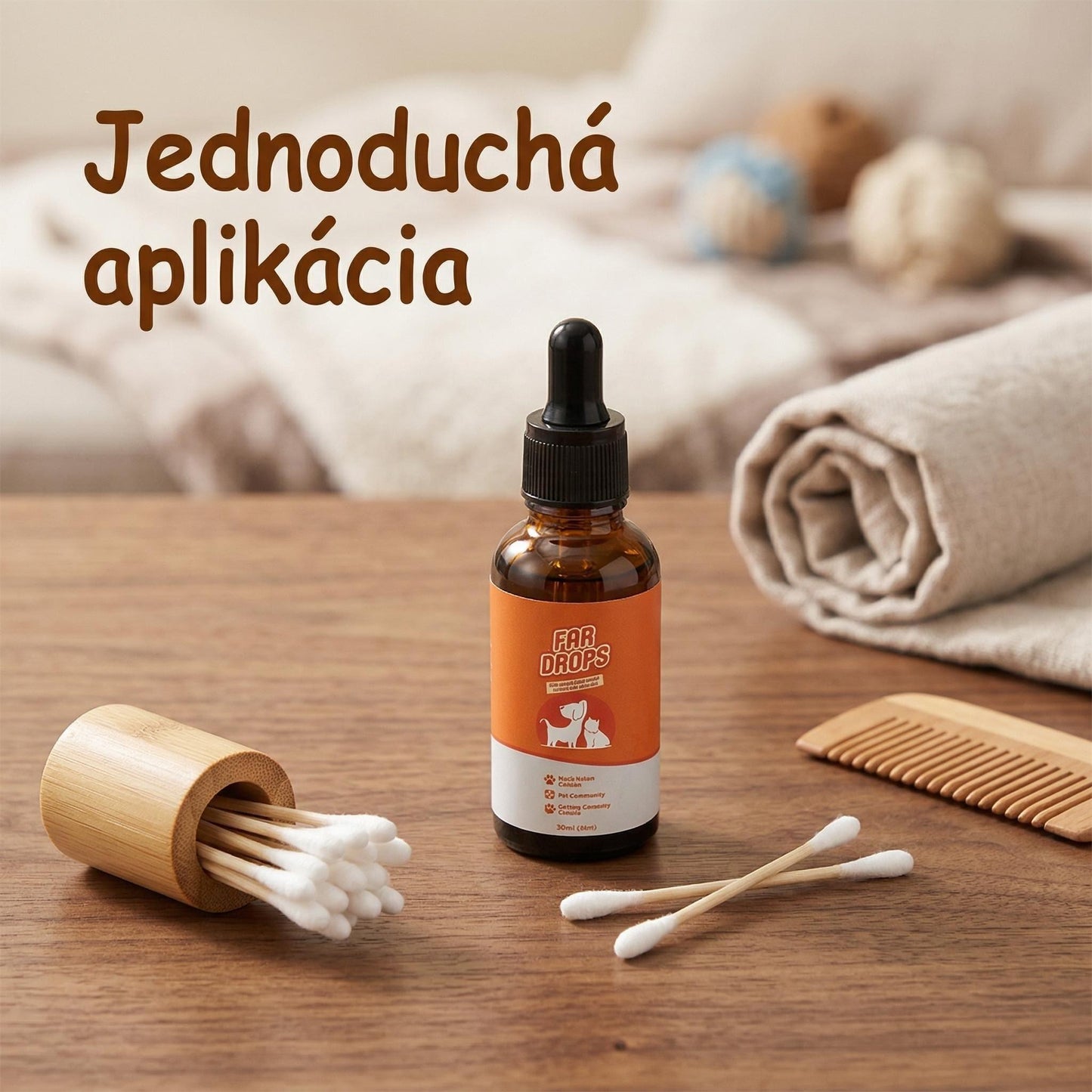 🔥Kúp 1 získaj 1 zadarmo🔥🐶 Prírodné kvapky do uší pre psov a mačky – úľava od svrbenia a zápachu! 🐱