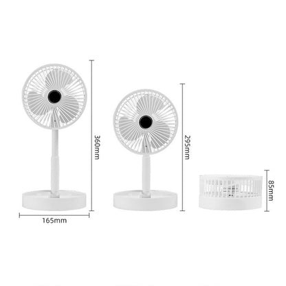 🌬️ Skladací ventilátor do zásuvky – chladivý vietor kdekoľvek! ❄️
