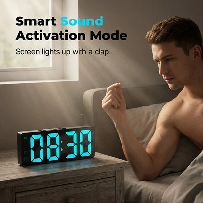⏰Minimalistický digitálny budík do spálne a kancelárie