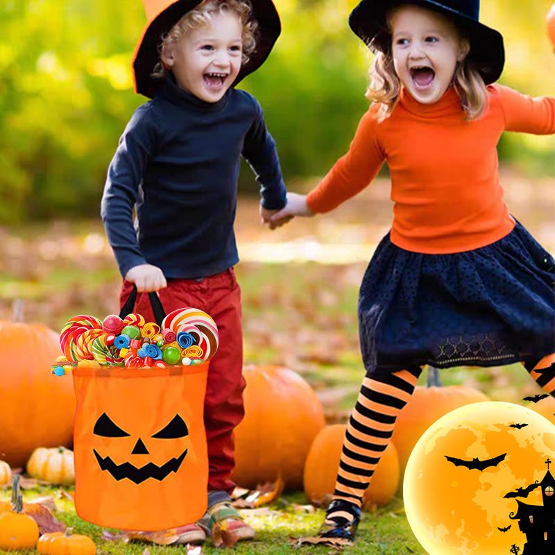 Halloweenská taška so svietiacou tekvicou
