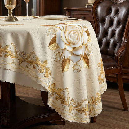 🌟 Luxusný zlatistý obrus – elegantný doplnok na stôl! ✨