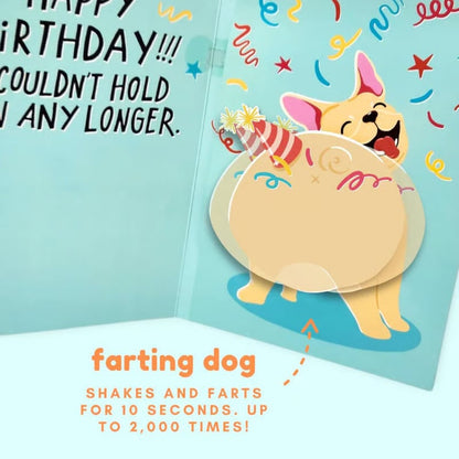 🐶 Narodeninová pohľadnica s prdiacim psom – zaručený smiech! ✨