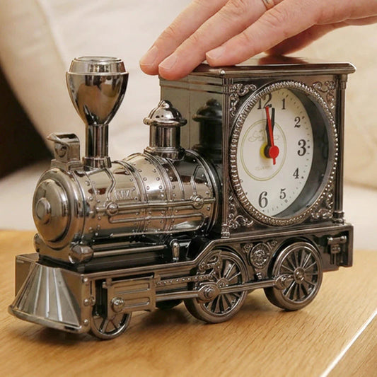 🚂 Retro stolový budík v tvare lokomotívy – vintage dekorácia a spoľahlivé budenie