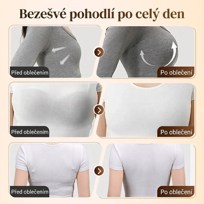 🔥👙Spevnite ovisnuté prsia bez kostíc – bezšvová push-up podprsenka. Na dobierku!