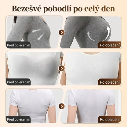 🔥👙Spevnite ovisnuté prsia bez kostíc – bezšvová push-up podprsenka. Na dobierku!
