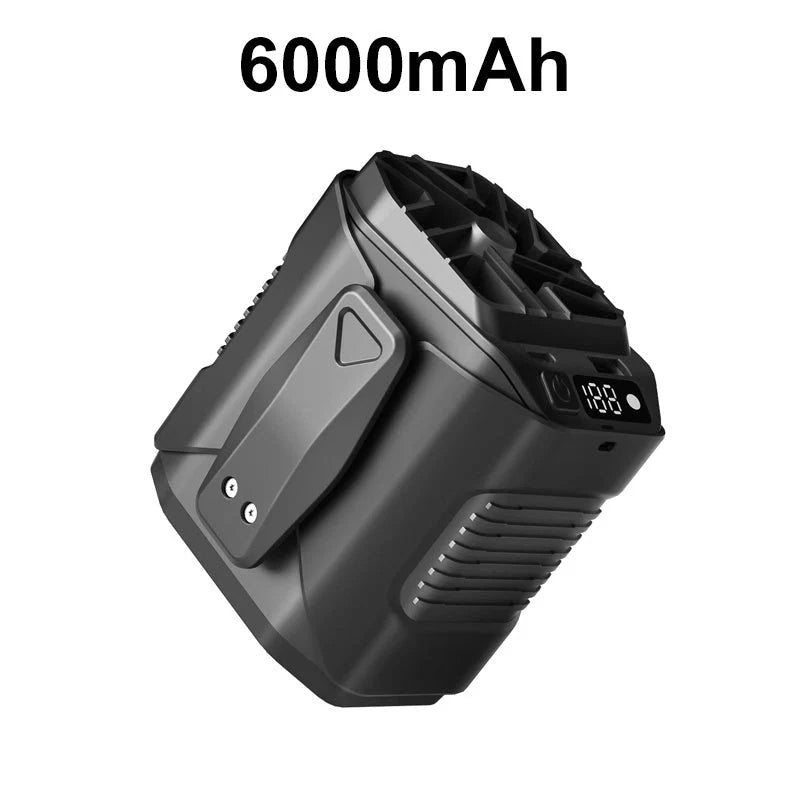 🌀 Stojanový ventilátor 6000 mAh – multifunkčný, s nastaviteľným uhlom 🌬️⚡🏖️