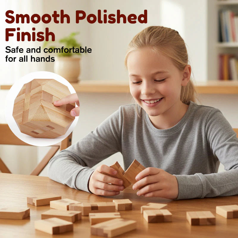 🧩Drevené logické puzzle Luban Lock – Odolné, vzdělávacie a zábavné pre všetky veky! 🪵