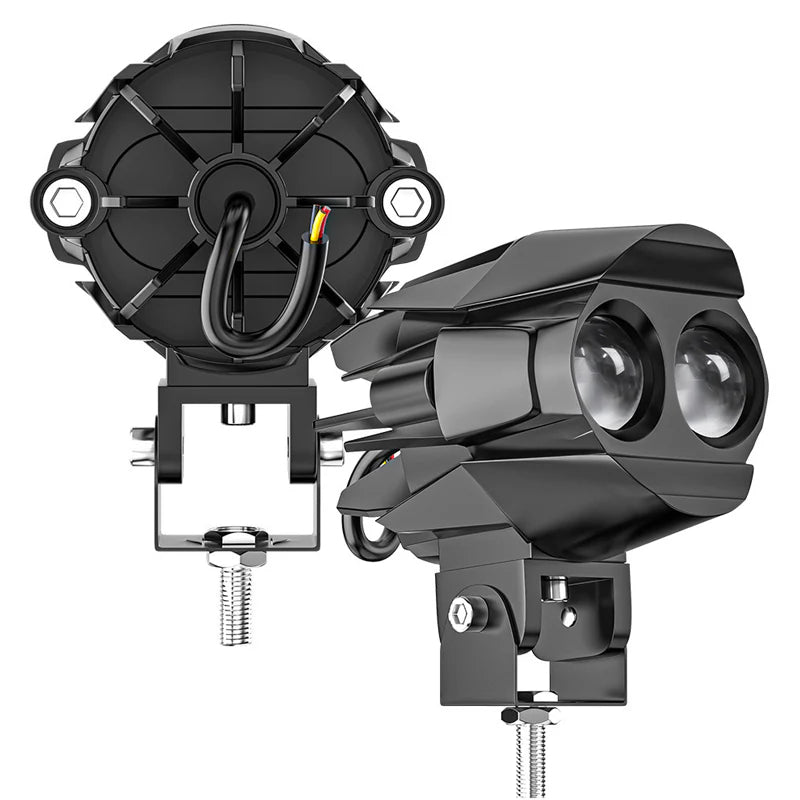 💡 Dvojfarebný LED reflektor na motocykel