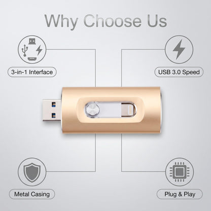 Univerzálna USB kľúčenka 3 v 1