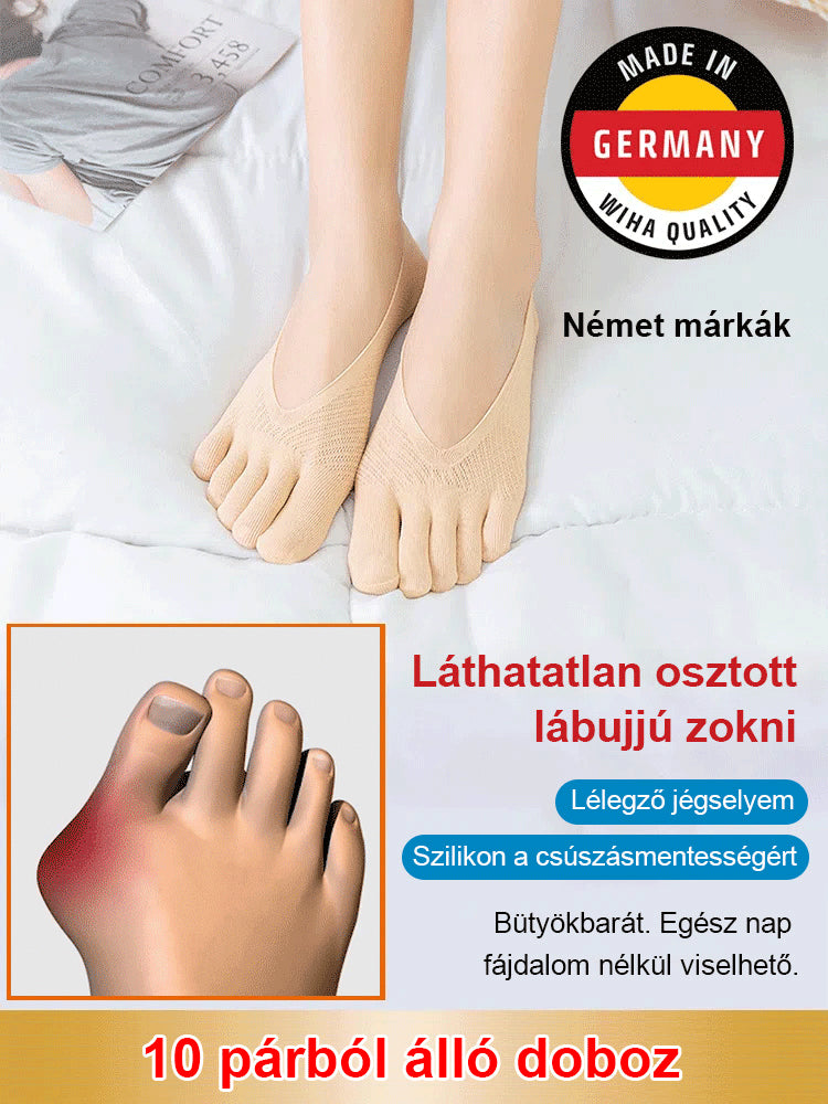 🧦✨ Unisex neviditeľné korekčné ponožky s 5 prstami – maximálne pohodlie!