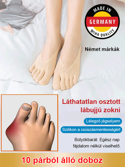 🧦✨ Unisex neviditeľné korekčné ponožky s 5 prstami – maximálne pohodlie!