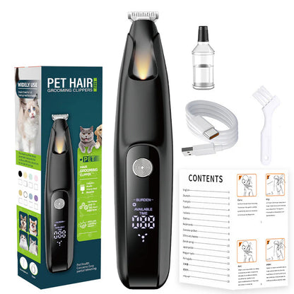 🐾 Presný zastrihávač labiek pre maznáčky– LED svetlo + Bezpečná keramická čepeľ! 🐶