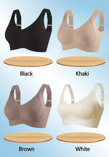 🔥👙Spevnite ovisnuté prsia bez kostíc – bezšvová push-up podprsenka. Na dobierku!
