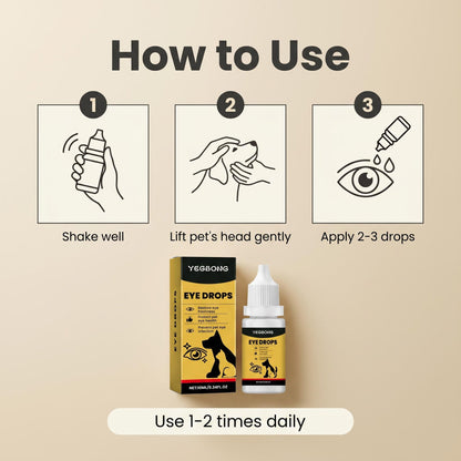 🐶🐱YEGBONG Pet Tear Stain and Discharge Care Drops