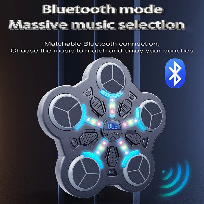 🥊 Bluetooth Hudobný Boxerský Terč – 3 Rýchlosti + Ritmické Svetlo + 50% Zľava! 🔥