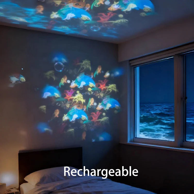 🌊✨ Projekčné laserové osvetlenie oceánu – relax a pohoda doma!