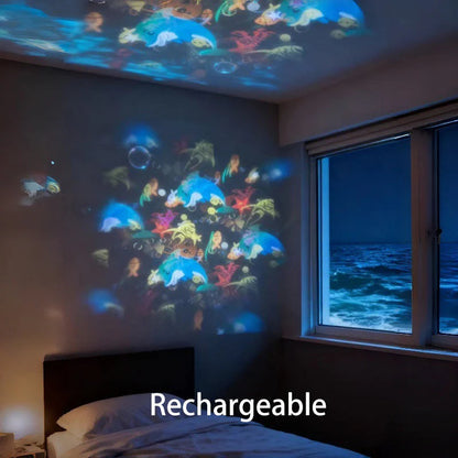 🌊✨ Projekčné laserové osvetlenie oceánu – relax a pohoda doma!